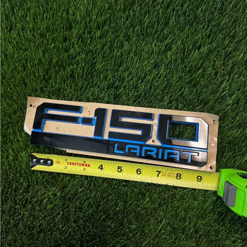 F150 Lariat Emblem with Blue Accents